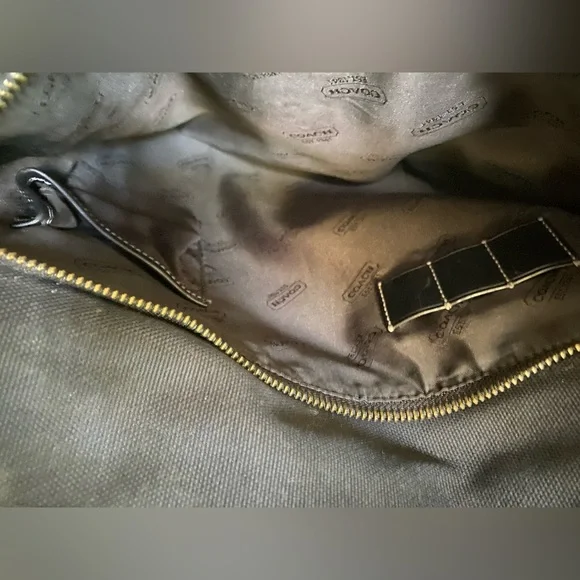 Coach canvas messenger bag
